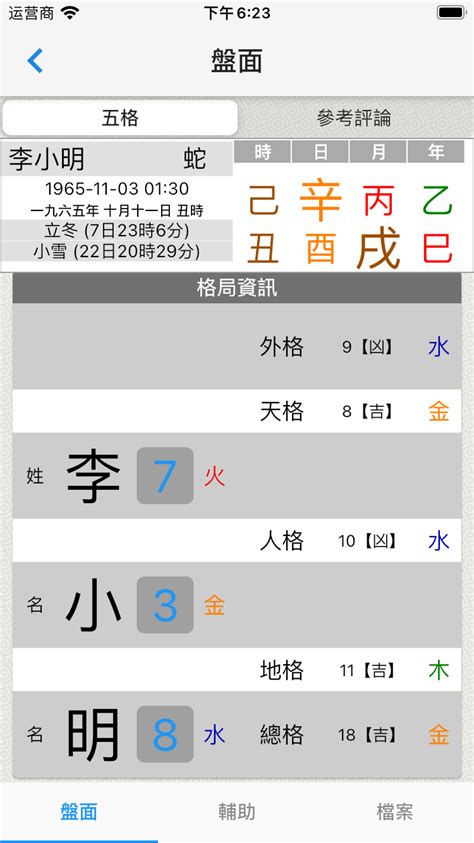 名字測評